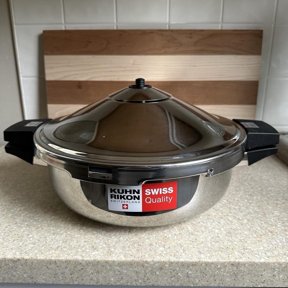 Duromatic Kuhn Rikon Swiss Braising Pressure Cooker 5L Stainless Steel 18/10